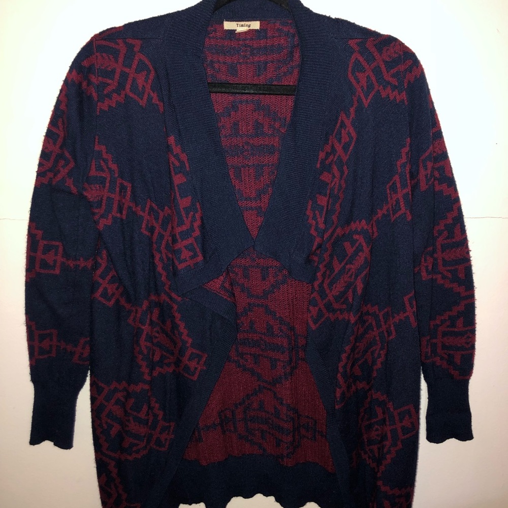 Printed Cardigan